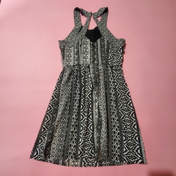American Eagle Outfitters Black And White Print Summer Dress - Picture 8 of 12